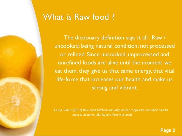 raw food definition raw food definition